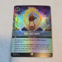 Hercules OneLastHope Foil ActionSong EN 222/204 Disney Lorcana TCG - Image 1