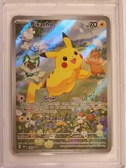 Pikachu 088 Sv: Scarlet & Violet Black Star Promo Card Mint PSA 9 - Image 4