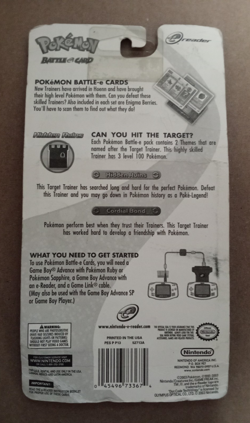 Pokemon 2003 Battle-e-Card Ruby/Sapphire Hidden Ruins New Sealed (F14-22) - Image 4