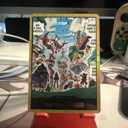 One Piece OP14 EB04 Gold DON!! Card (Egghead) (Gold) The Azure Sea's Seven Foil - Image 1