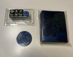 Pokemon Phantasmal Flames ETB Card Sleeves/Charizard Coin and Dice - Image 1