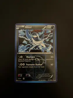 Absol 67/116 Black & White Plasma Freeze Pokemon Card Reverse Holo Rare - LP - Image 1