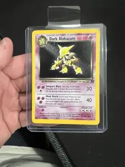 Holo Pokemon Dark Alakazam 1/82 Team Rocket Holo Rare 2000 WOTCVintage Card - Image 1