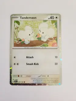 Pokemon TCG Tandemaus 167/193 Paldea Evolved Cosmos Holo Promo Card 2 - Image 1