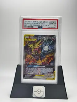 Moltres Zapdos Articuno PSA 10 English Pokemon Card SM210 ETB Promo 2019 - Image 1