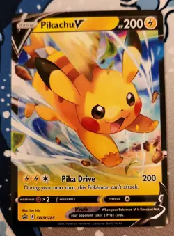 Pikachu V - SWSH285 SWSH: Sword & Shield Promo Cards NM - Image 1