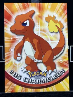 Charmeleon #05 1998 Topps Pokemon TV Animation Edition Red Logo Pokemon Card - Image 3
