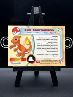 Charmeleon #05 1998 Topps Pokemon TV Animation Edition Red Logo Pokemon Card - Image 5