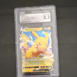 Pokemon Pikachu V SWSH063 Shining Fates English HP190 Holo CGC 8.5 TCG Card - Image 1