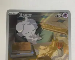 Pokemon TCG Espurr 095/088 POR Rare Full Art Holo MINAMINAMI Take Basic Card - Image 3