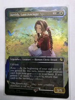 Aerith, Last Ancient (Borderless) (Chocobo Track Foil) Commander: Final Fantasy - Image 2