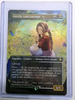 Aerith, Last Ancient (Borderless) (Chocobo Track Foil) Commander: Final Fantasy - Image 3