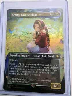 Aerith, Last Ancient (Borderless) (Chocobo Track Foil) Commander: Final Fantasy - Image 4