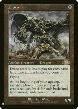 mtg magic draco 9/9 ENGLISH dragon artifact mystery booster not planeshift 16 - Image 1
