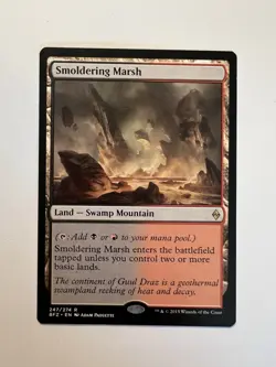 Smoldering Marsh - MTG Battle for Zendikar - NM - Image 1