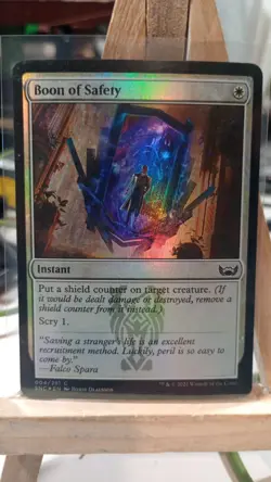 MTG FOIL Boon of Safety - Streets of New Capenna #004 - Image 1