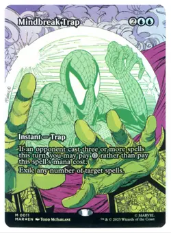 MtG MAR Mindbreak Trap #11 Borderless FOIL - Image 1