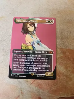 Yuna, Hope Of Spira Borderless Final Fantasy MTG NM - Image 1