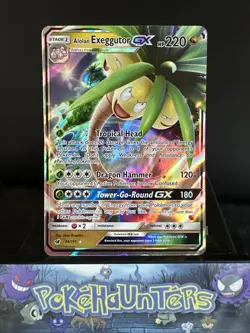 Pokemon Card Alolan Exeggutor GX 74/111 Crimson Invasion Ultra Rare Near Mint - Image 1