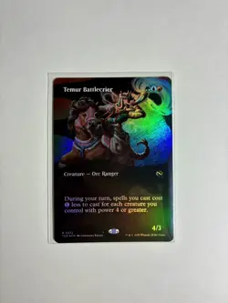 MTG Temur Battlecrier (Borderless) Tarkir: Dragonstorm Foil - Image 1