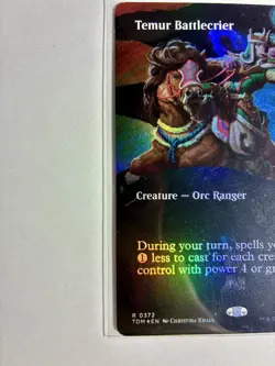 MTG Temur Battlecrier (Borderless) Tarkir: Dragonstorm Foil - Image 2