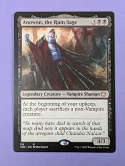 MTG Magic: Crimson Vow Commander: Anowon, the Ruin Sage Rare #118 - NM - Image 1