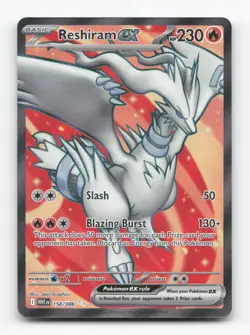 Pokemon TCG - Reshiram ex - 158/086 158/086 NM Holo Ultra Rare SV: White Flare - Image 1