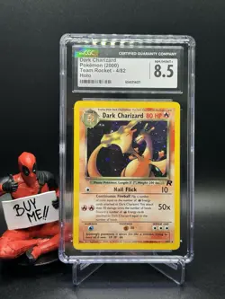 CGC 8.5 Dark Charizard 4/82 Team Rocket 2000 Holo Rare Pokemon Card SUPER CLEAN - Image 1