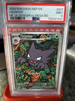 PSA 9 MINT Haunter 027 MEP ILLUSTRATION RARE PROMO MEP027 Pokemon Card - Image 1