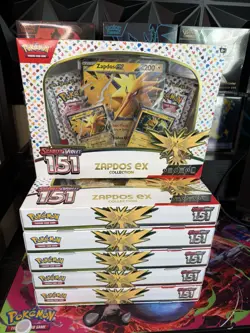 Pokemon TCG Scarlet & Violet 151 Zapdos EX Collection Box Sealed NEW - Image 1