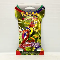 1x Scarlet & Violet Base Koraidon Sealed Pokemon Card Sleeved Booster Pack - Image 1