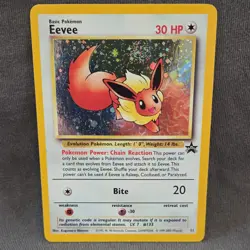 Pokemon TCG Eevee Wotc Promo 11/53 Basic 30 HP Holo Promo English Card - Image 1