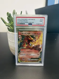 2016Pokemon JPN Expansion 20th Anniversary - 1st Ed. #012/087 Charizard EX PSA 9 - Image 1