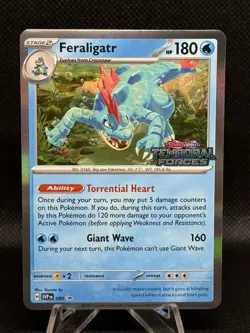Feraligatr 089 Promo Scarlet & Violet Pokemon Reverse Holo Near Mint - Image 1