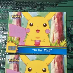 In the Pink OR5 Pokemon Topps Series 3 Orange Islands Blue Logo 1st Print 2 - Image 2
