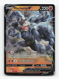 Pokemon TCG - Machamp V 072/189 Near Mint Holo V Rare Astral Radiance - Image 1