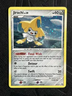 Pokemon TCG Jirachi 7/111 Rising Rivals Holo Rare (English) - NM - Image 3