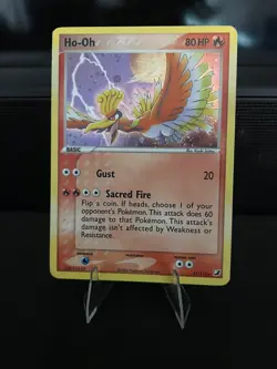 Ho-oh 27/115 Holo Rare SWIRL EX Unseen Forces LP Pokemon TCG - Image 1
