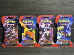 Lot of 4 - Pokemon Destined Rivals - Sleeved Booster - ART SET - Image 1