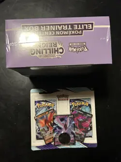 Pokemon Center ETB Chilling Reign Shadow Rider Calyrex with Compensation Packs - Image 4
