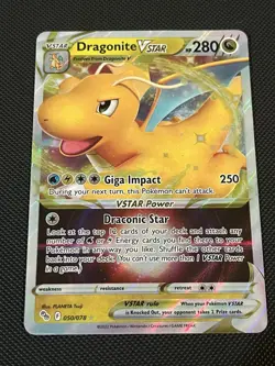 Pokemon TCG Pokemon Go 050/078 Dragonite VSTAR Ultra Rare - NM - Image 1