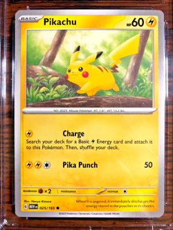 Pikachu Regular Common #025|CGC MINT 9|2023 Scarlet & Violet 151|Pokemon TCG - Image 2