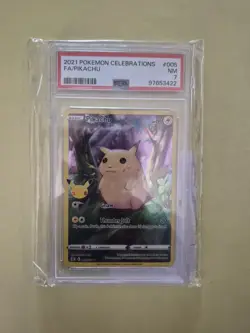 Pokemon Celebrations Pikachu #005 from 2021 Graded PSA 8 ⭐ - Image 1