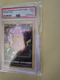 Pokemon Celebrations Pikachu #005 from 2021 Graded PSA 8 ⭐ - Image 3