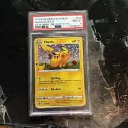 PSA 8 NM-MT 2020 Pokemon ENG Pikachu SWSH039 Promo - Image 1