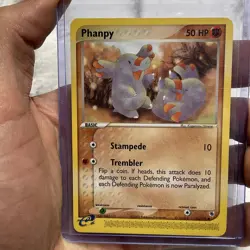 Pokemon TCG EX Ruby & Sapphire 62/109 Phanpy NM/MT Common Vintage Card Nintendo - Image 1