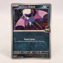 Team Rocket's Zubat - 120/182 - Non-Holo - Destined Rivals - NM Pokemon TCG - Image 1