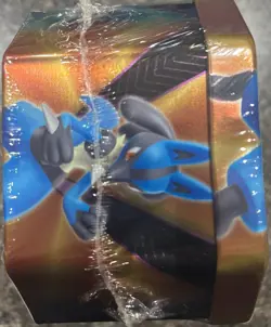 Pokemon TCG Lucario Forces Tin - New & Factory Sealed - 4 packs + Holo Promo - Image 5