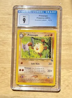 Pokemon TCG Primeape CGC 9 Southern Islands 18/18 Regular Promo - Image 1