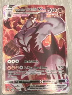 Pokemon Single Strike Urshifu VMAX Alternate Art Secret Rare Holo 168/163 Swsh05 - Image 1